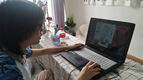 (成员进行线上宣传 陈凤珠提供)